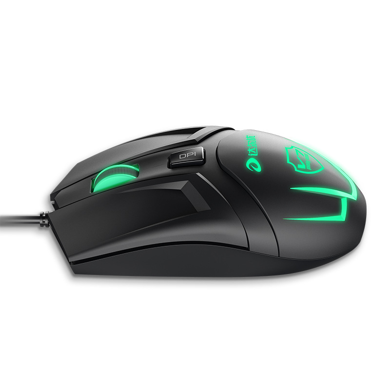 达尔优v7发光有线游戏鼠标 台式电脑家用办公专业网吧cf加重鼠标