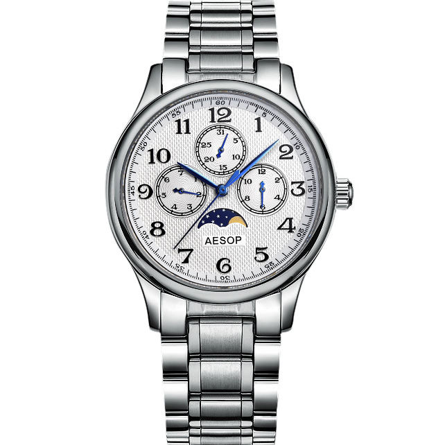 aesop伊索手表日本进口机芯石英腕表商务防水精钢型号9950g
