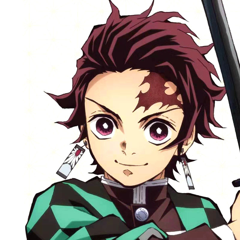 鬼灭之刃cos假发 灶门炭治郎 背头反翘 角色款 动漫cosplay假发