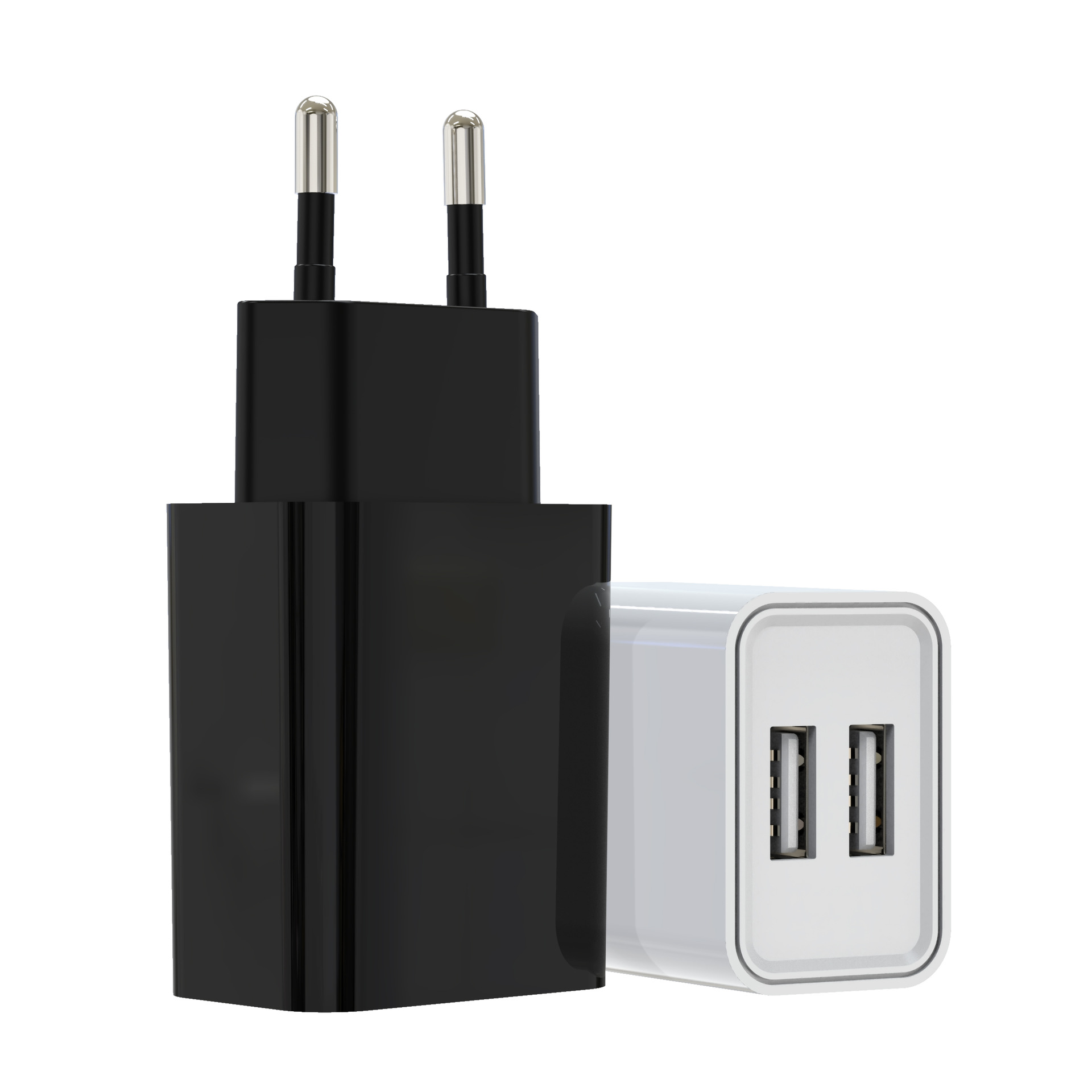 充电器 双口 2.4a手机充电器 5v2.4a充电头 欧规充电器 usb充电头