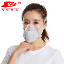 思创ST-AG硅胶防尘防护半面罩防粉尘雾霾打磨思创带阀透明口罩