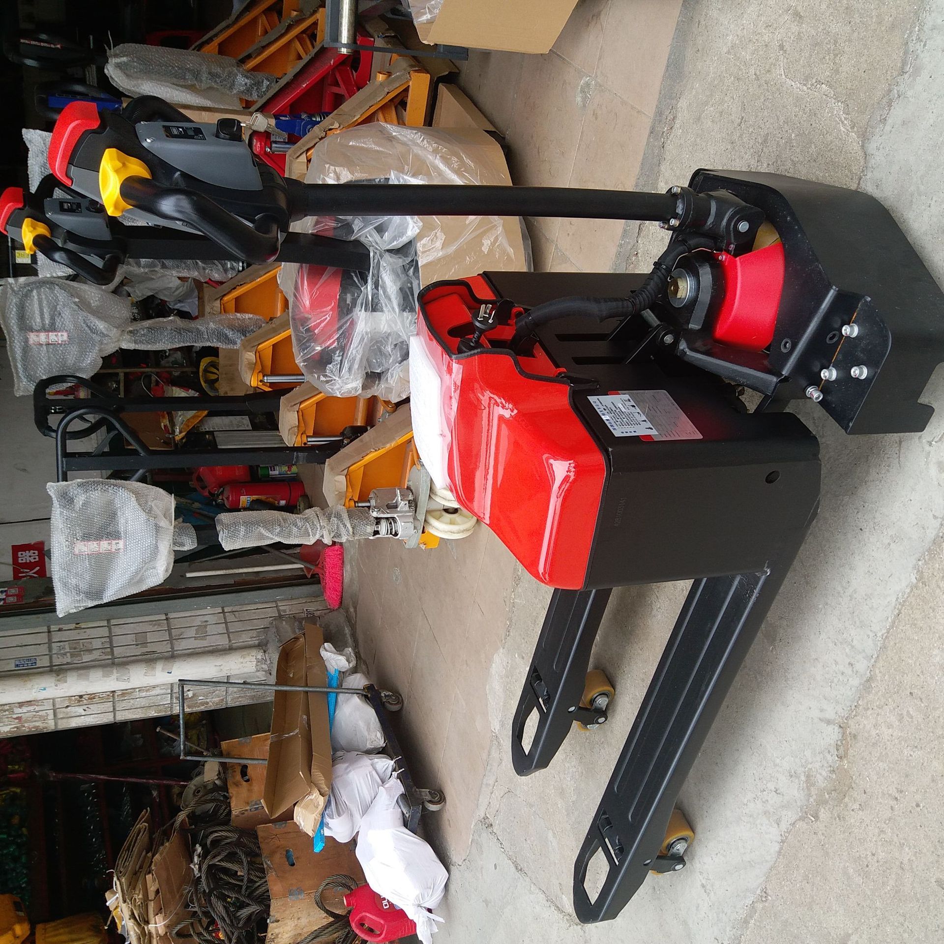 2t全电动搬运车电动行走电动升降搬运叉车电动地牛中力大金刚叉车