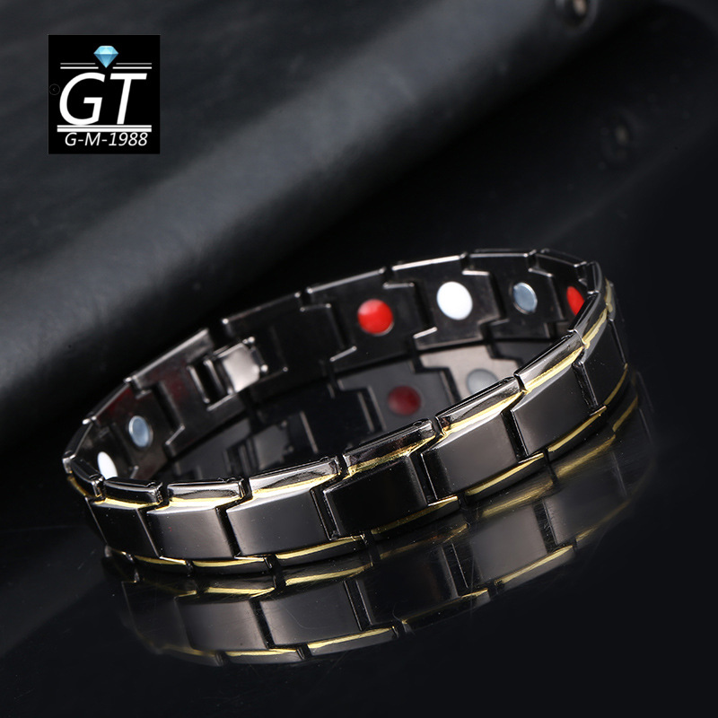 Yunjin Amazon Cross-Border Hot Detachable Magnet Bracelet European and American Men's Alloy Couple Magnetic Bracelet Wholesale