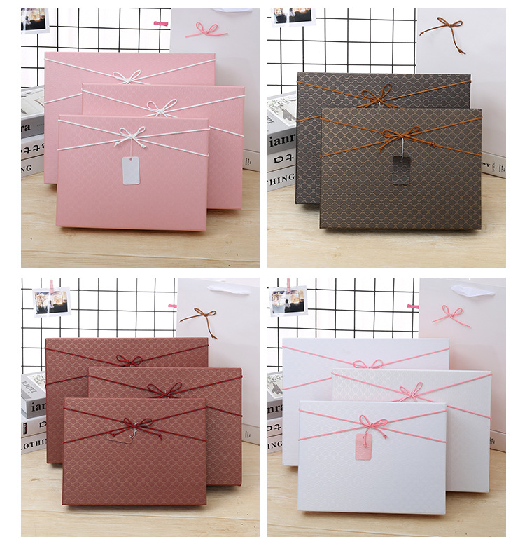 礼品盒长方形衣服围巾衬衫包装盒大号生日礼物盒伴手礼盒定制logo