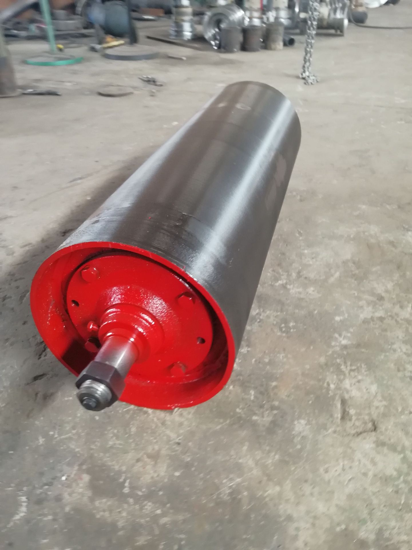 皮带机涨紧滚筒现货 皮带输送机用无动力滚筒 皮带机改向滚筒