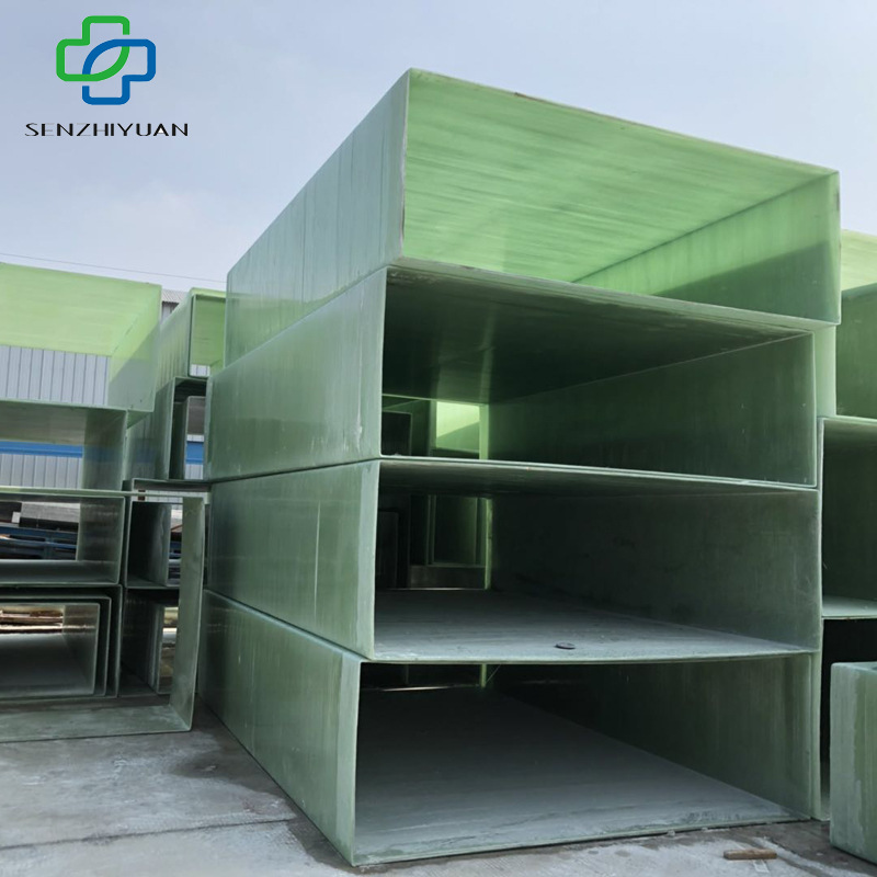 玻璃钢有机方风管 供应方形玻璃钢排风管道 玻璃钢通风耐酸碱管道