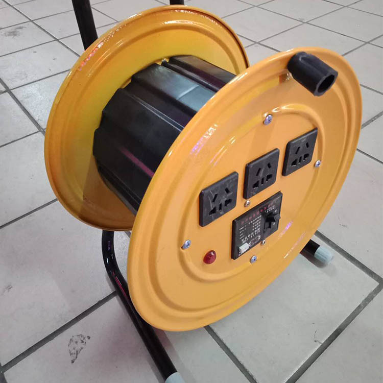 厂家批发黄色移动式电源电缆卷盘 伸缩防爆铁电缆绕线盘 电缆盘