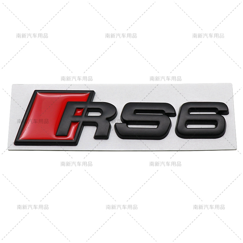 Suitable for Audi Modified Car Badge RS3/RS4/RS5/RS6/Rs8 Rear Car Badge Car Labeling Car Logo