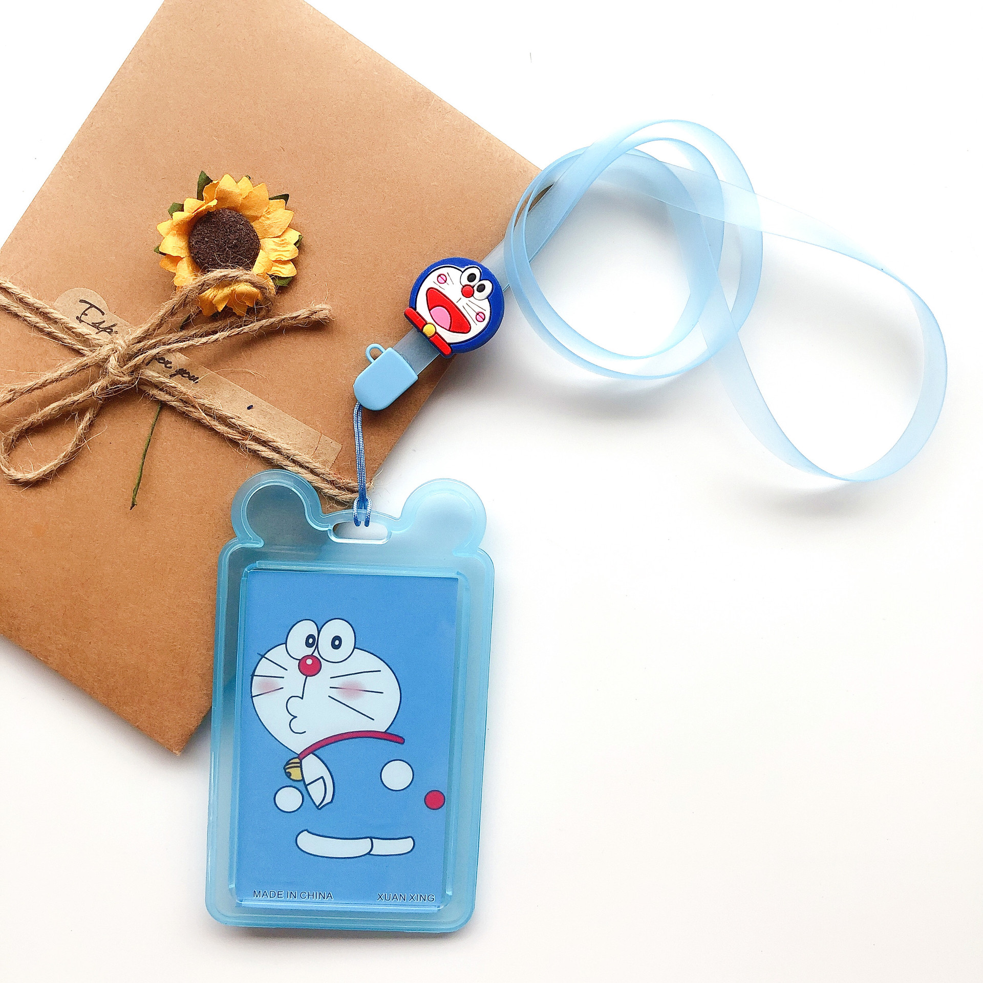 卡通夜光pvc硅胶挂绳学生卡校卡饭卡工作证件牌透明防水硬壳 卡套