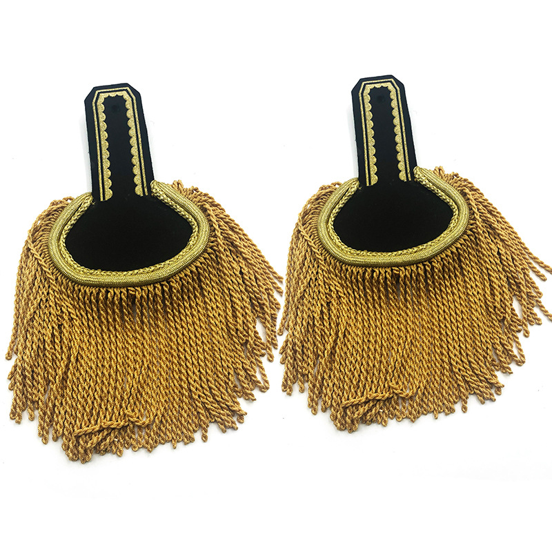 印度丝刺绣肩章飞行员机长列车长保安大帅服流苏肩章-阿里巴巴