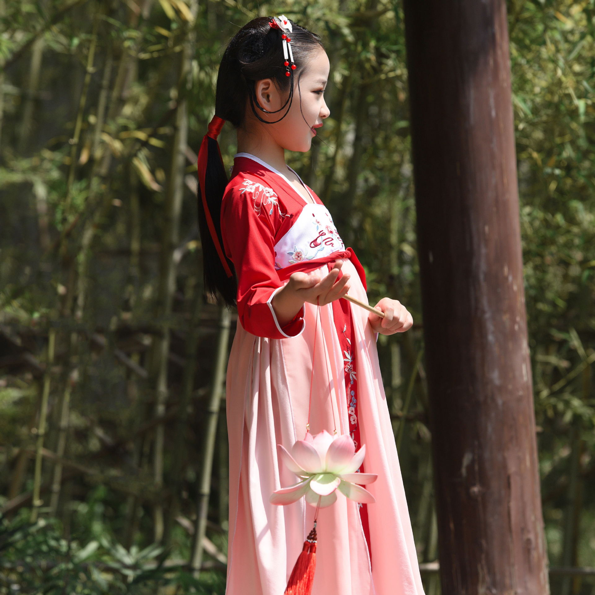 儿童古装超仙古风女童装汉服小女孩公主仙女淡雅飘逸中国风襦裙夏