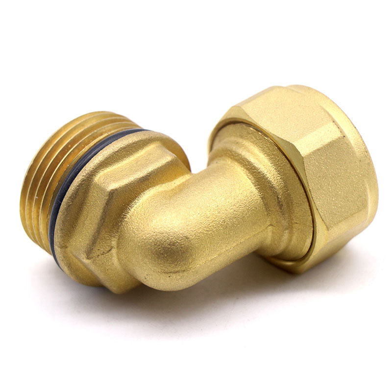 t613厂家直销优质外丝铝塑弯头分水器暖气阀铝塑管管件