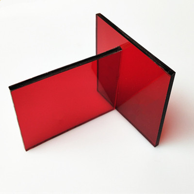 10mm红色半透明亚克力板 红色亚克力板 红色透明亚克力有机玻璃板