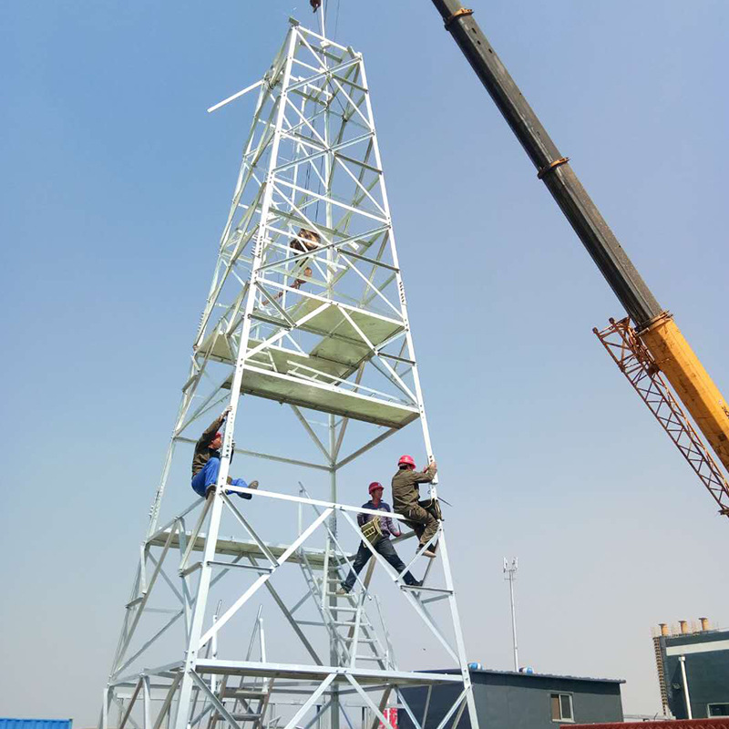 厂家直销烟筒塔架烟囱塔塔架维修装饰塔 火炬塔