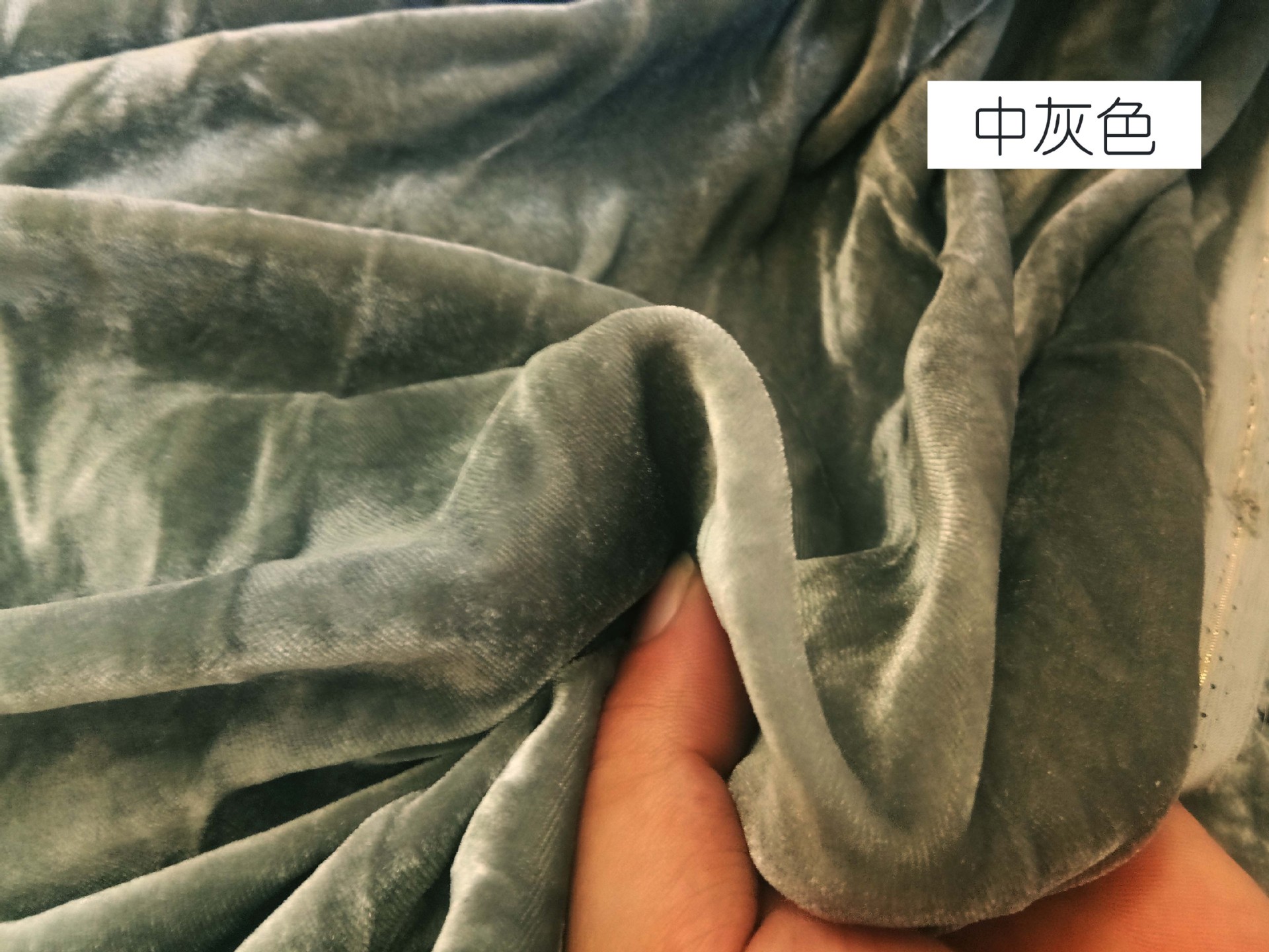 真丝绒布料 纯色真丝乔其绒礼服丝绒旗袍外套裙面料 丝绒布料