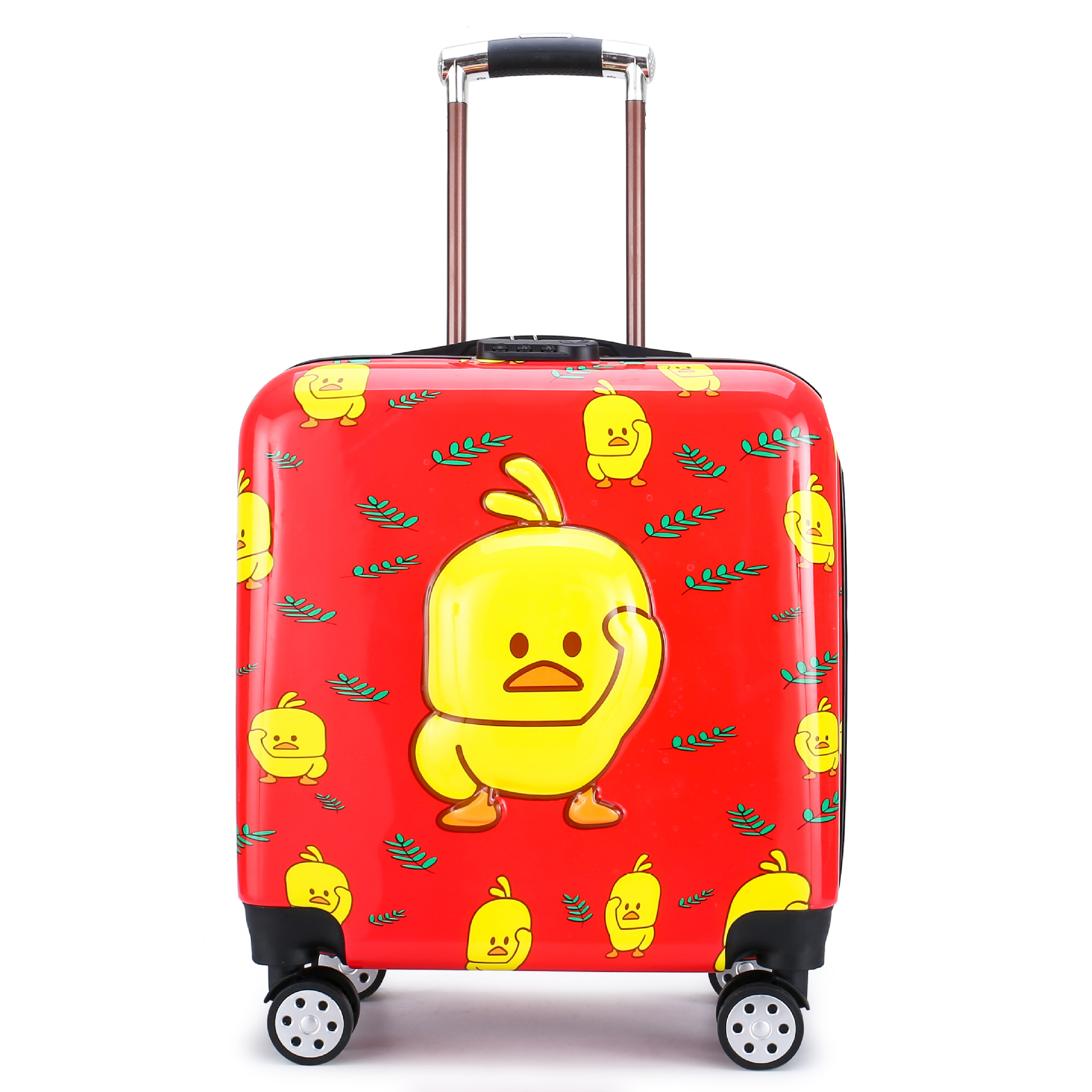 新款小黄鸭儿童拉杆箱18寸卡通童趣可爱学生登机箱卡通行李箱代发