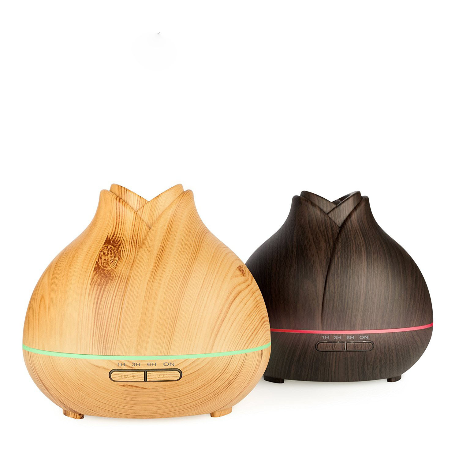 家用电器aroma diffuser木纹花蕾香薰机 桌面超声波精油雾化器