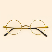 纯钛复古眼镜框女超轻圆框眼镜男可配近视光学眼镜架D8732批发
