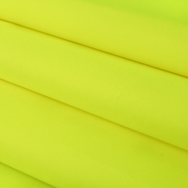 西岐直销交警荧光黄防水布 交警雨衣荧光黄面料 荧光黄布料