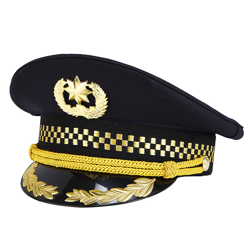 New Security Visor Cap China Southern Airlines Captain Cap Empty Pilot Cap Property Broad-Brimmed Hat Petty Officer Cap Factory