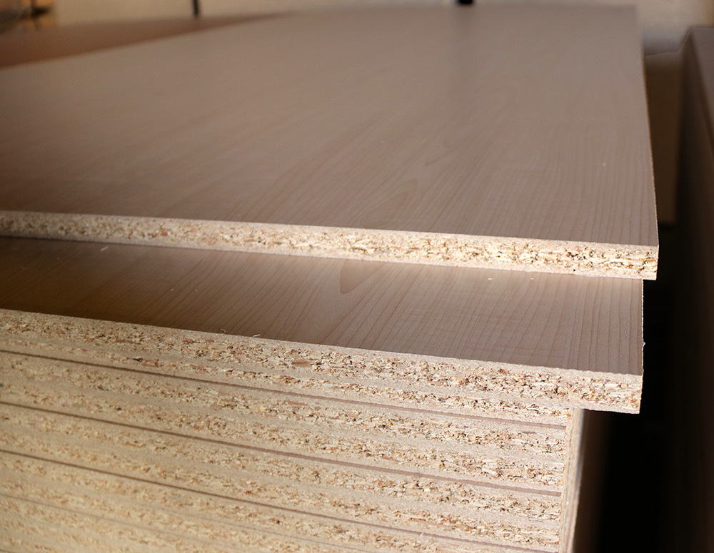 鑫富士 贴面刨花板含水率低 可贴三胺纸/黑/白/绿等贴面颗粒板