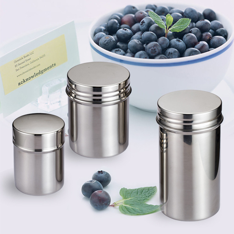 Stainless Steel Storage Cans Sealed Cans Outdoor Travel Food Storage Box Tea Cans Coffee Multigrain Storage Tank