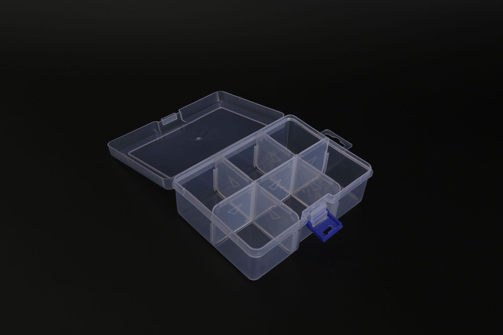 可拆大号6格透明塑料收纳盒分格展示盒首饰零件包装整理盒 小五金