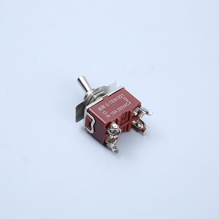 钮子开关高寿命新型eten1221摇头摇臂开关拨动开关4脚2档