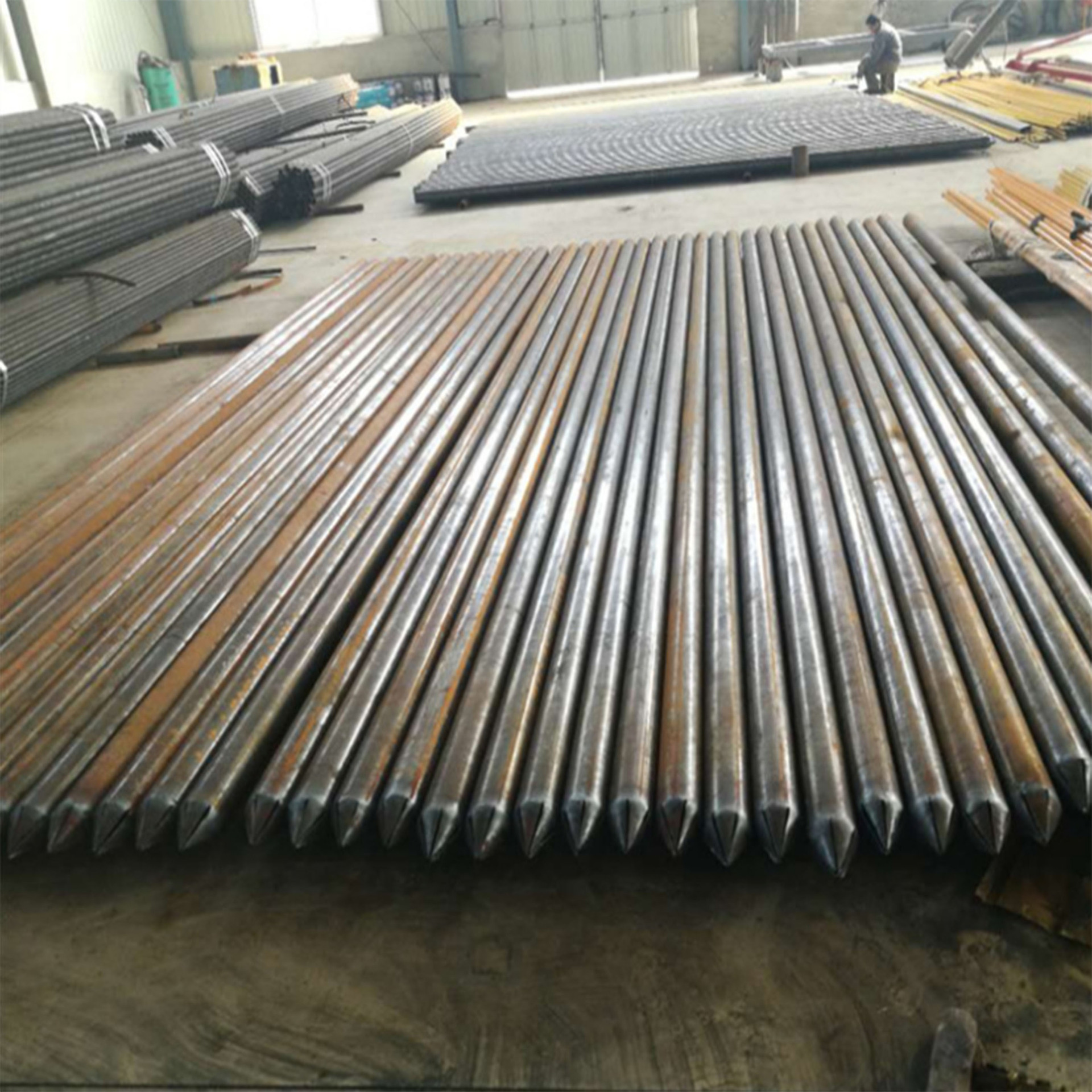 厂家直销矿用支护钢花管工程支护钢花管超前小导管注浆导管包邮