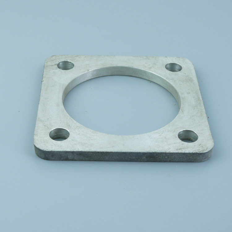 方形法兰铝铸件铝合金法兰铸造异形铝合金件压铸重力浇铸加工定制