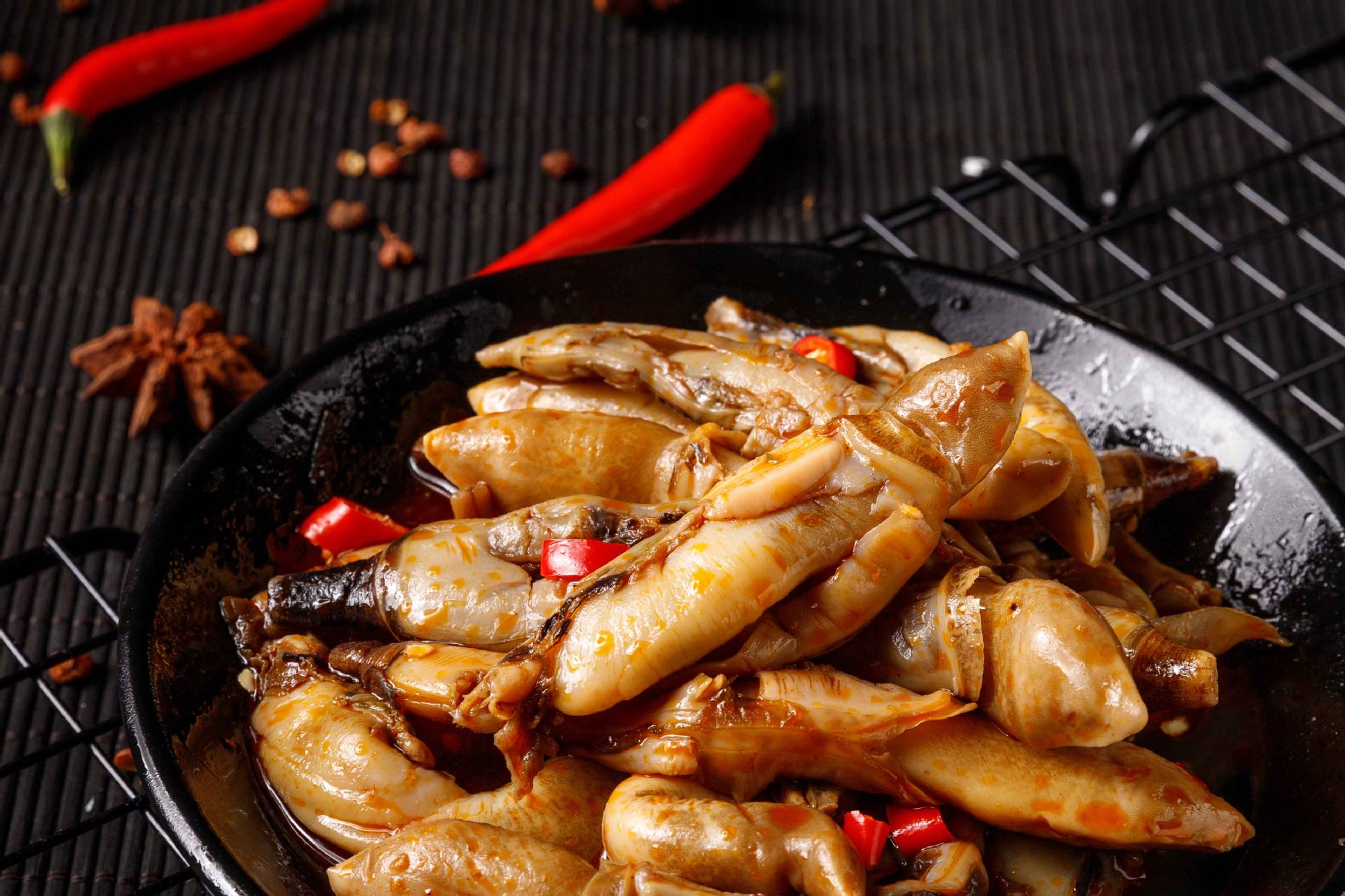 麻辣蛤蜊肉香辣即食罐装花蛤肉花甲肉贝壳类小海鲜海产品特产零食