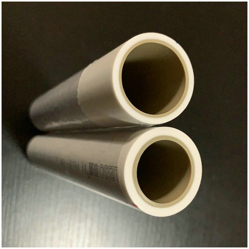 联塑ppr双色管内灰外白热熔自来水管耐压ppr热水管白色ppr热水管