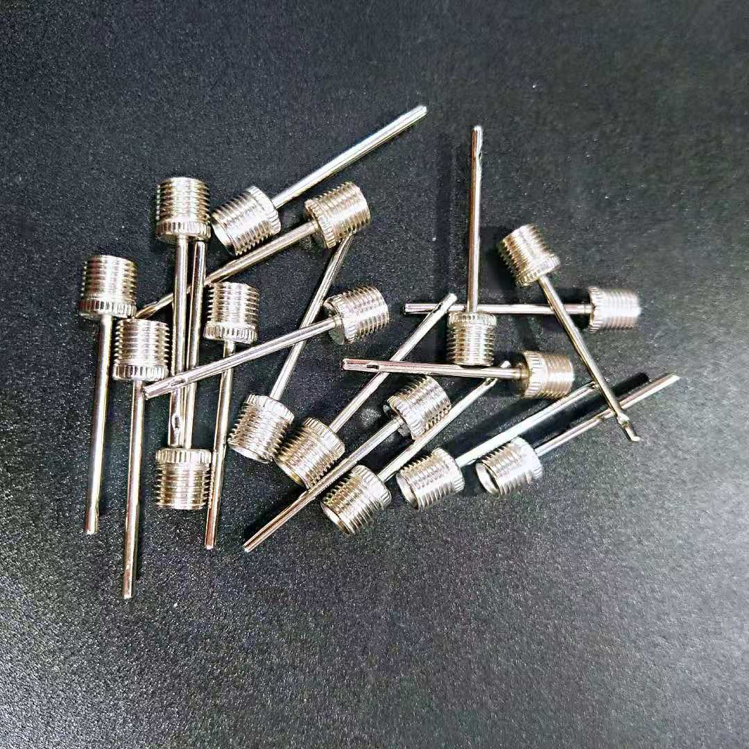 厂家批发 美规气针 铁头不锈钢针管镀镍含侧空 篮球足球等球类