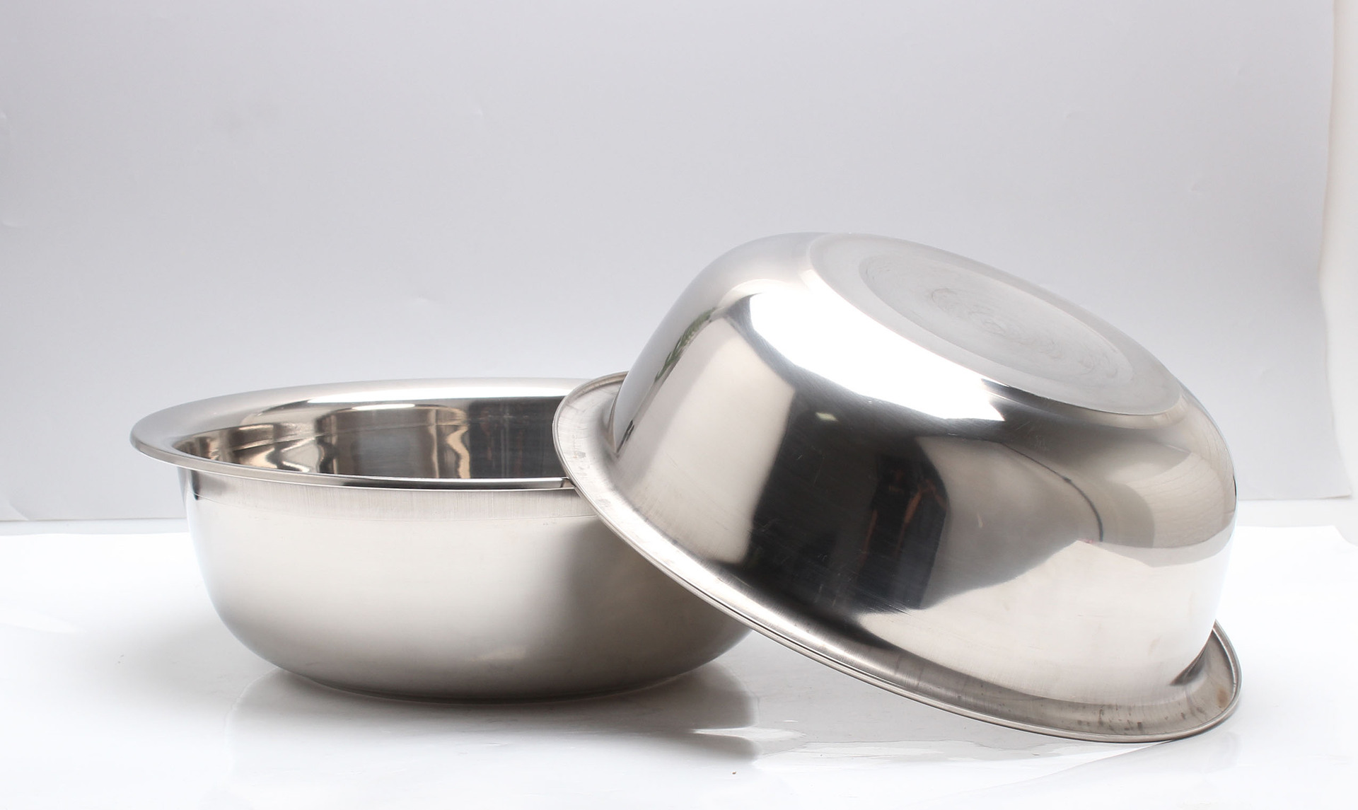 不锈钢汤盆 家用面盆加厚深圆形反边斗盆多规格食堂菜盆子