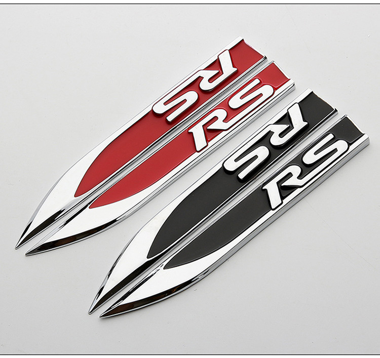 汽车改装标个性立体金属风刃标车标叶子板标刀锋侧标车身贴多款