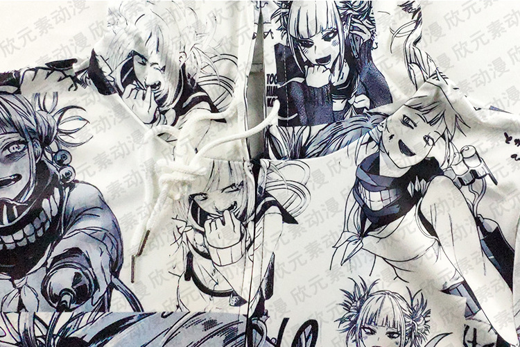 黑白2019外贸爆款卫衣漫画阿3dahe黑gao拉链连帽颜渡我周边被身子