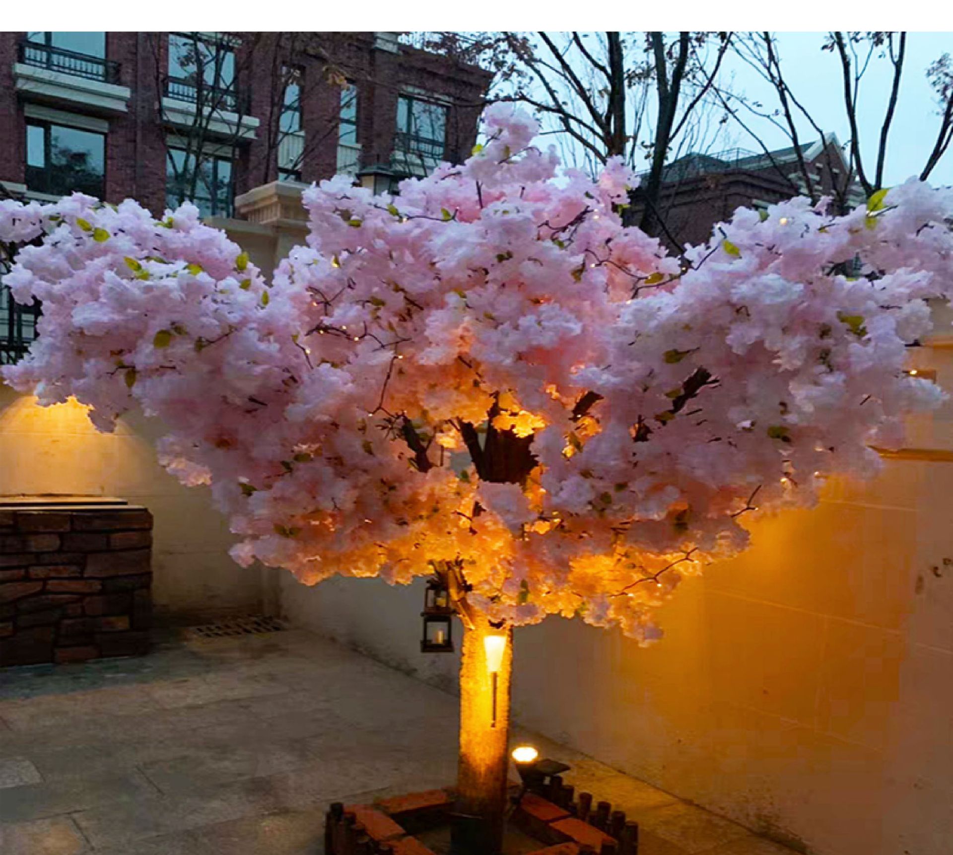 大型仿真樱花树桃仿真假树婚庆假花商场室内外装饰许愿树厂家直销