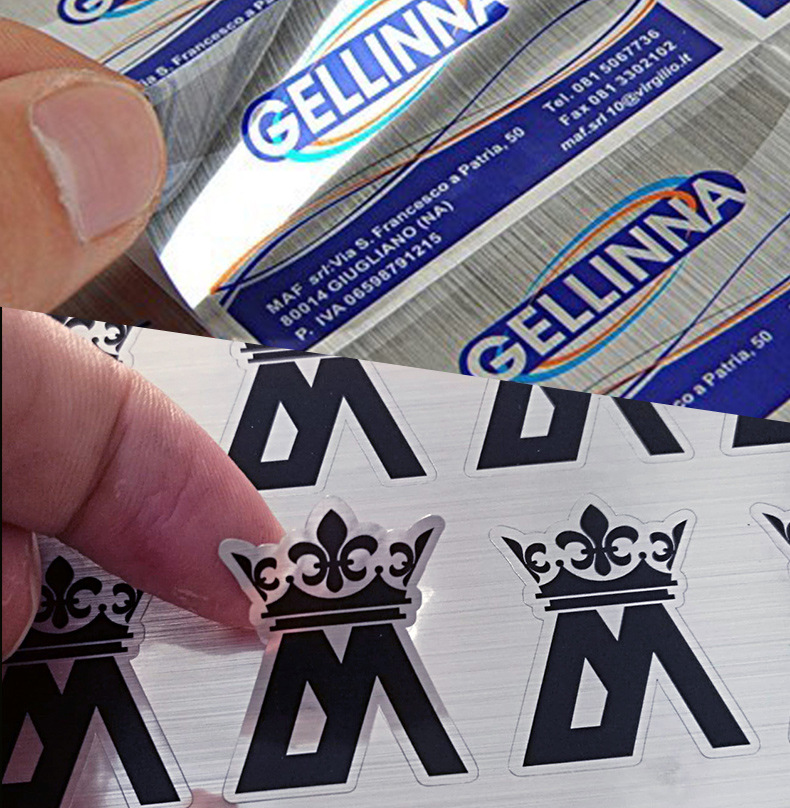 拉丝银不干胶 哑银亮银金属材料电器铭牌产品标签贴纸定制logo