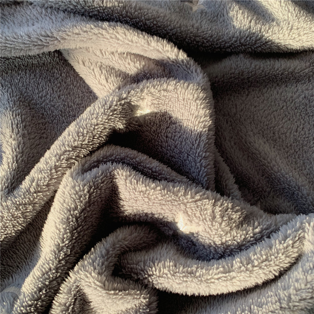 泰迪绒小毛毯星星樱桃刺绣珊瑚绒毯子冬季加厚保暖加绒学生宿舍毯