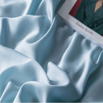 天丝棉贡缎素色布棉天丝交织面料交织布50天丝50精梳棉混纺布