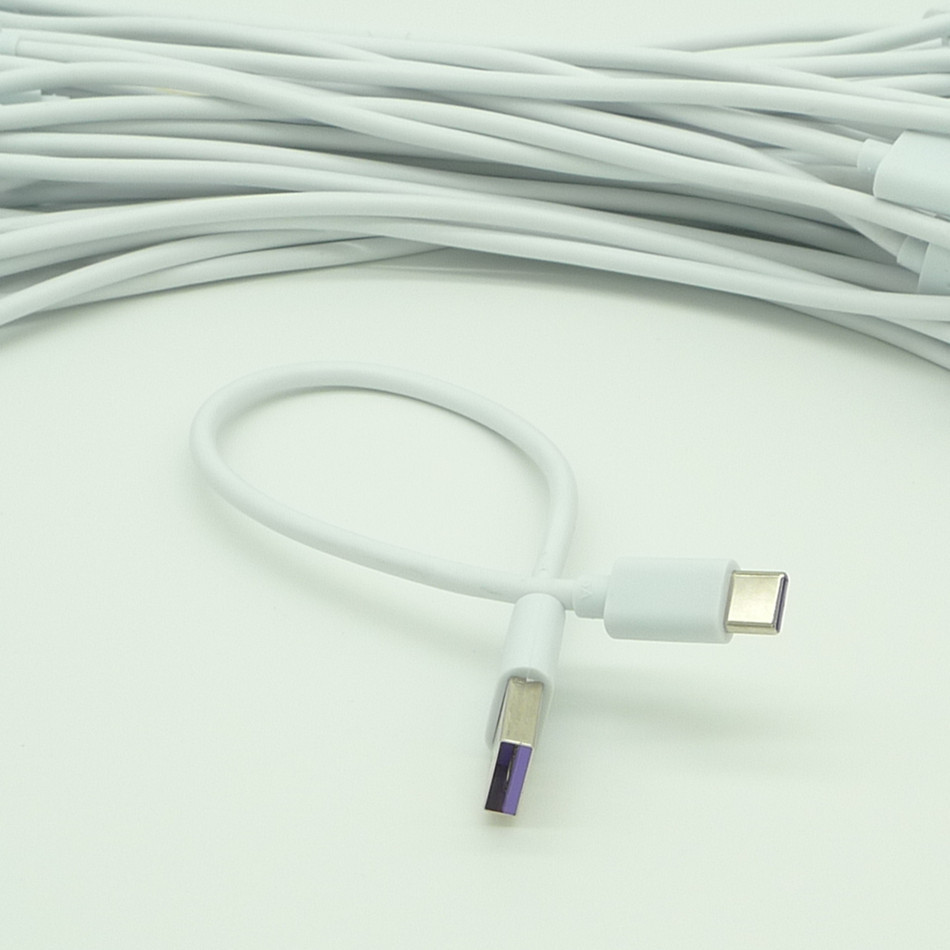 紫口闪充数据线 type-c充电线 0.25米数据线 type-c闪充数据线