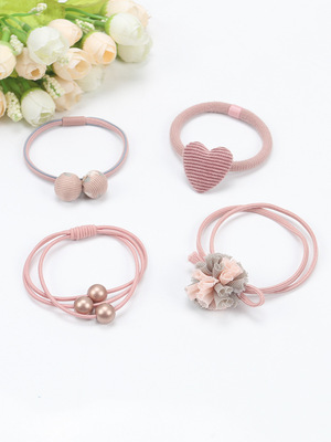 韩国网红扎头发皮筋女胶圈橡皮筋发绳发圈头绳头饰简约气质女孩头