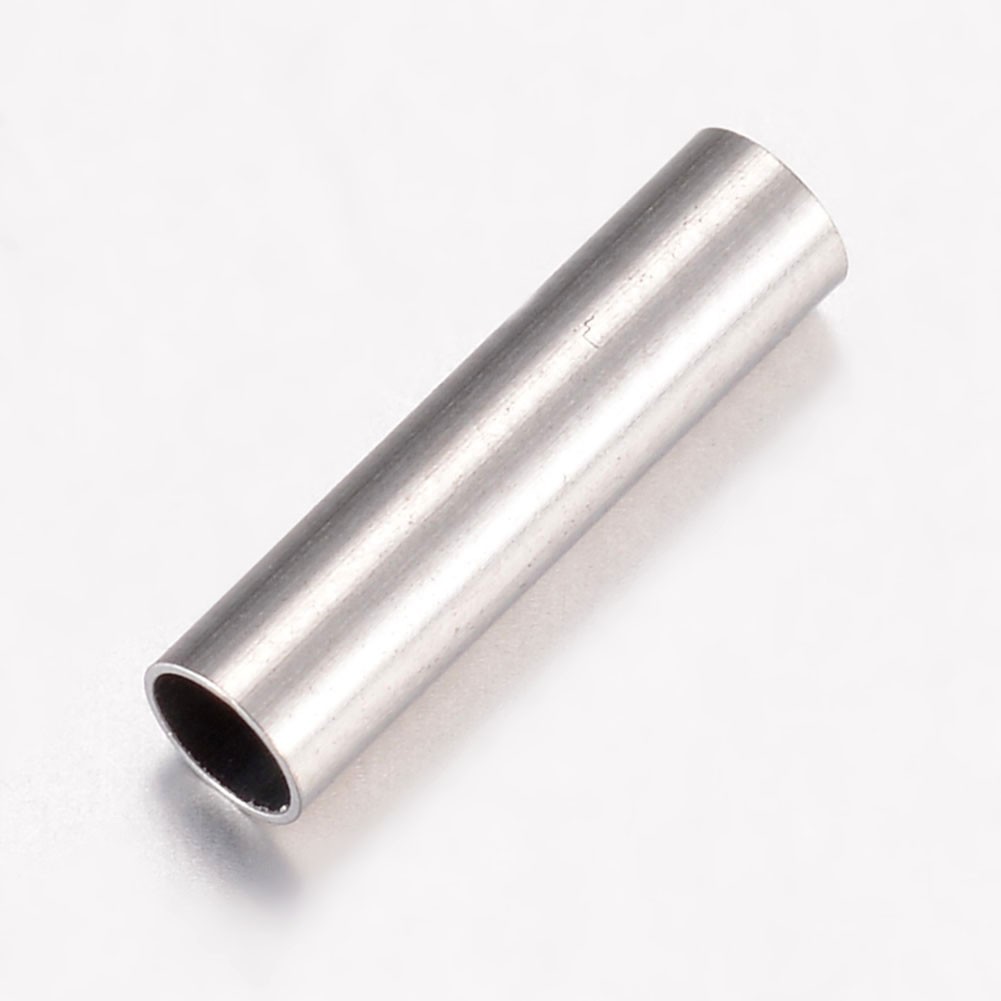 热销304不锈钢本色管珠diy手工串珠直管饰品配件500个一包批发