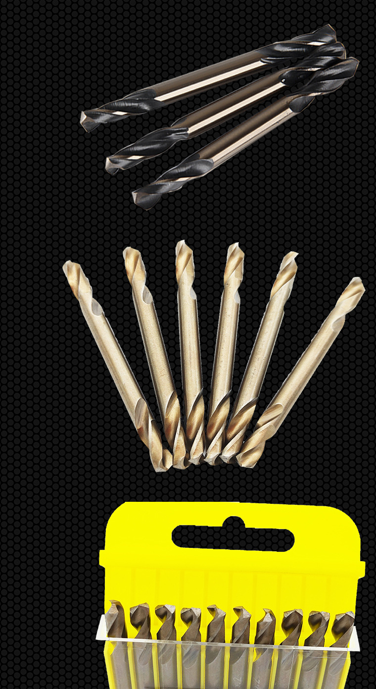 双头麻花钻不锈钢专用手电钻高速钢直柄钻头金属扩孔钻双刃钻4.