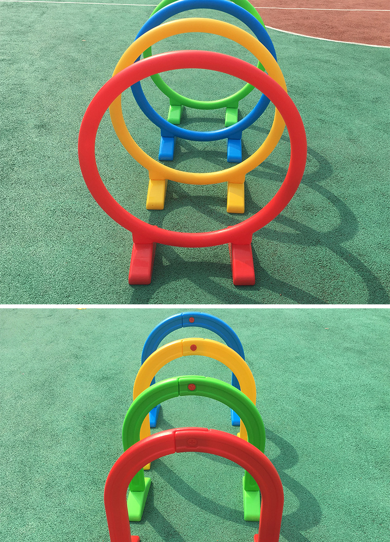 幼儿园跨栏儿童塑料钻洞钻圈拱形门游戏户外体育活动器材隧道玩具