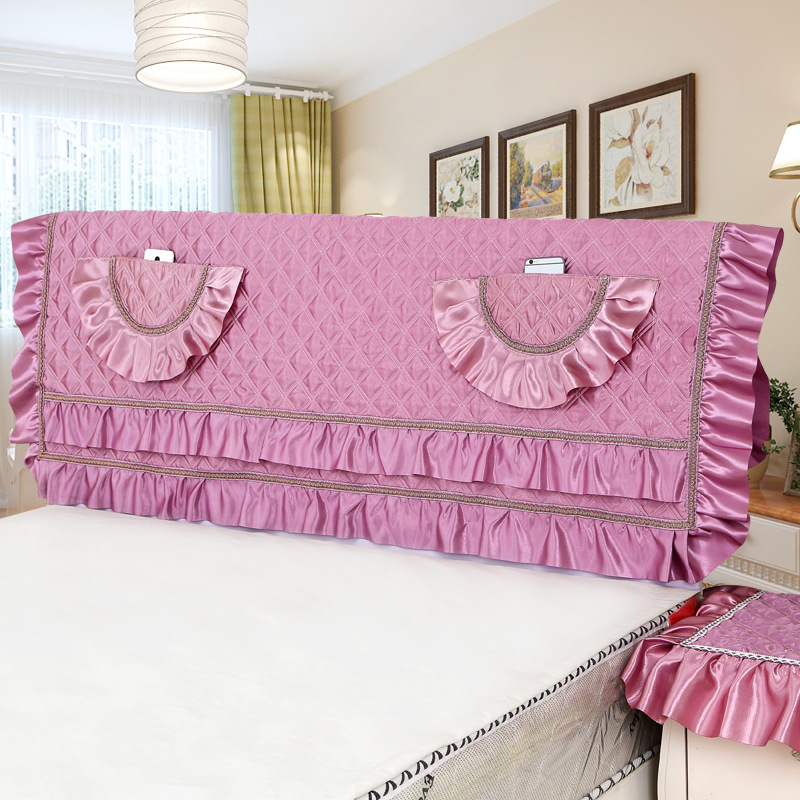 新款家用床头罩豪华丝双兜床头防尘罩皮床木床头软包床头罩