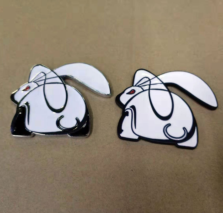 适用大众高尔夫7改装gti恶魔兔车标尚酷朗逸凌渡速腾尾标车身贴