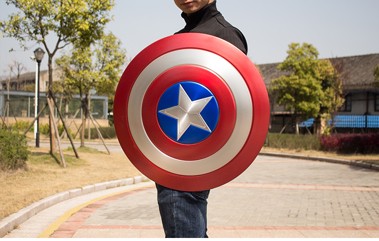 复仇者联盟美国队长盾牌全金属美队振金盾1比1铝合金手持模型周边