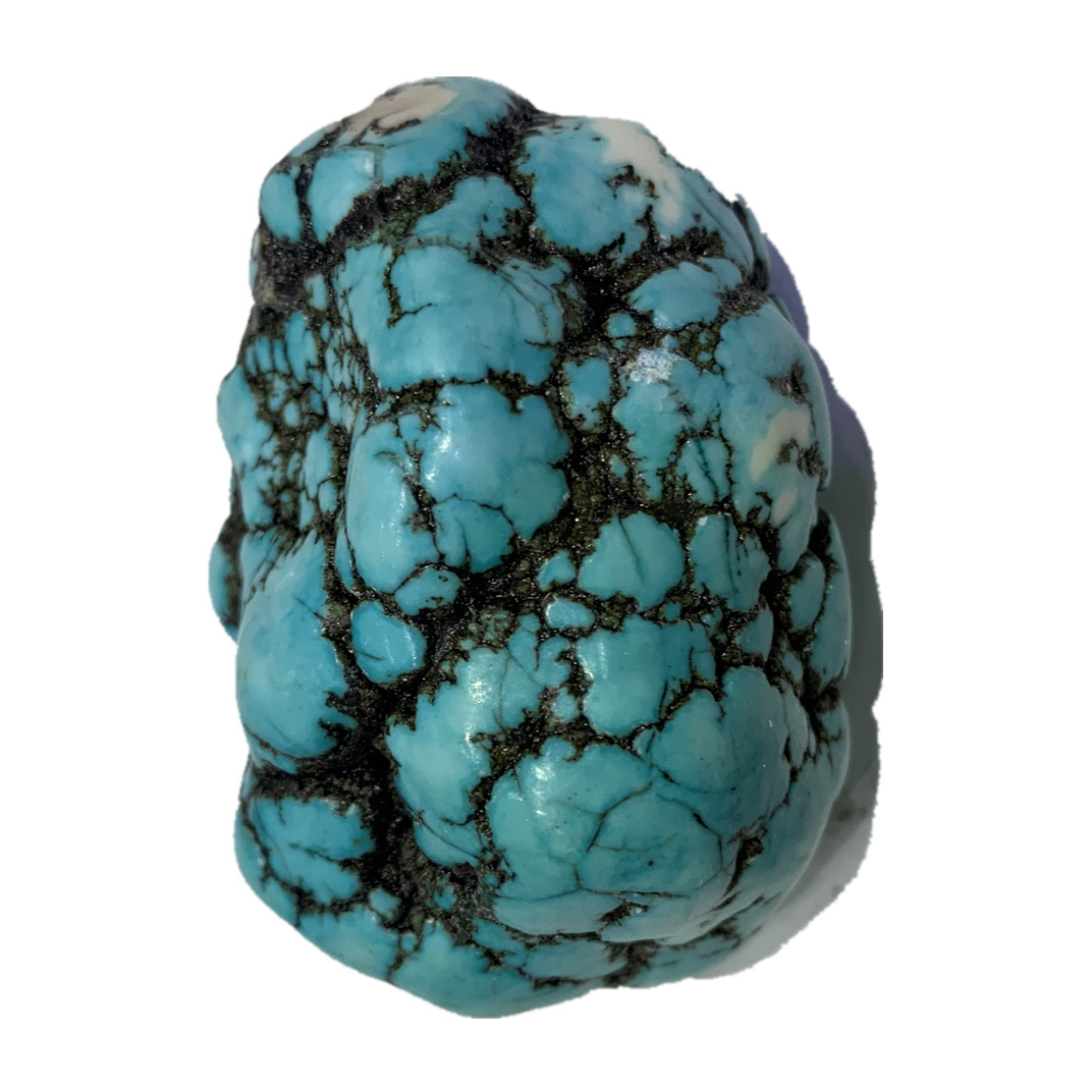 绿松石原石大块颗粒水晶碎石消磁石鱼缸石松石碎石 100g价