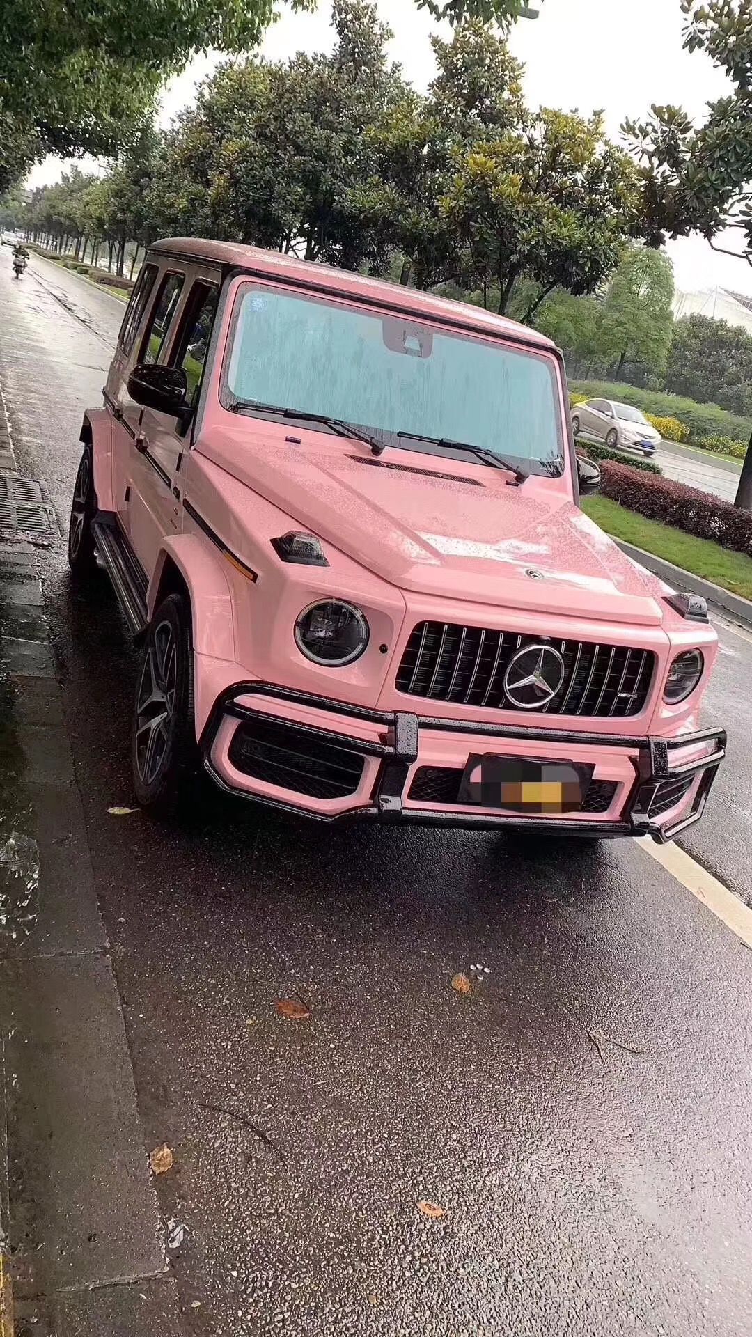 水晶亮光胭脂粉红 贝壳粉 淡粉 亮粉 水晶粉汽车车身改色膜